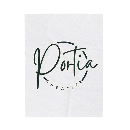 Portia Creative Velveteen Plush Blanket