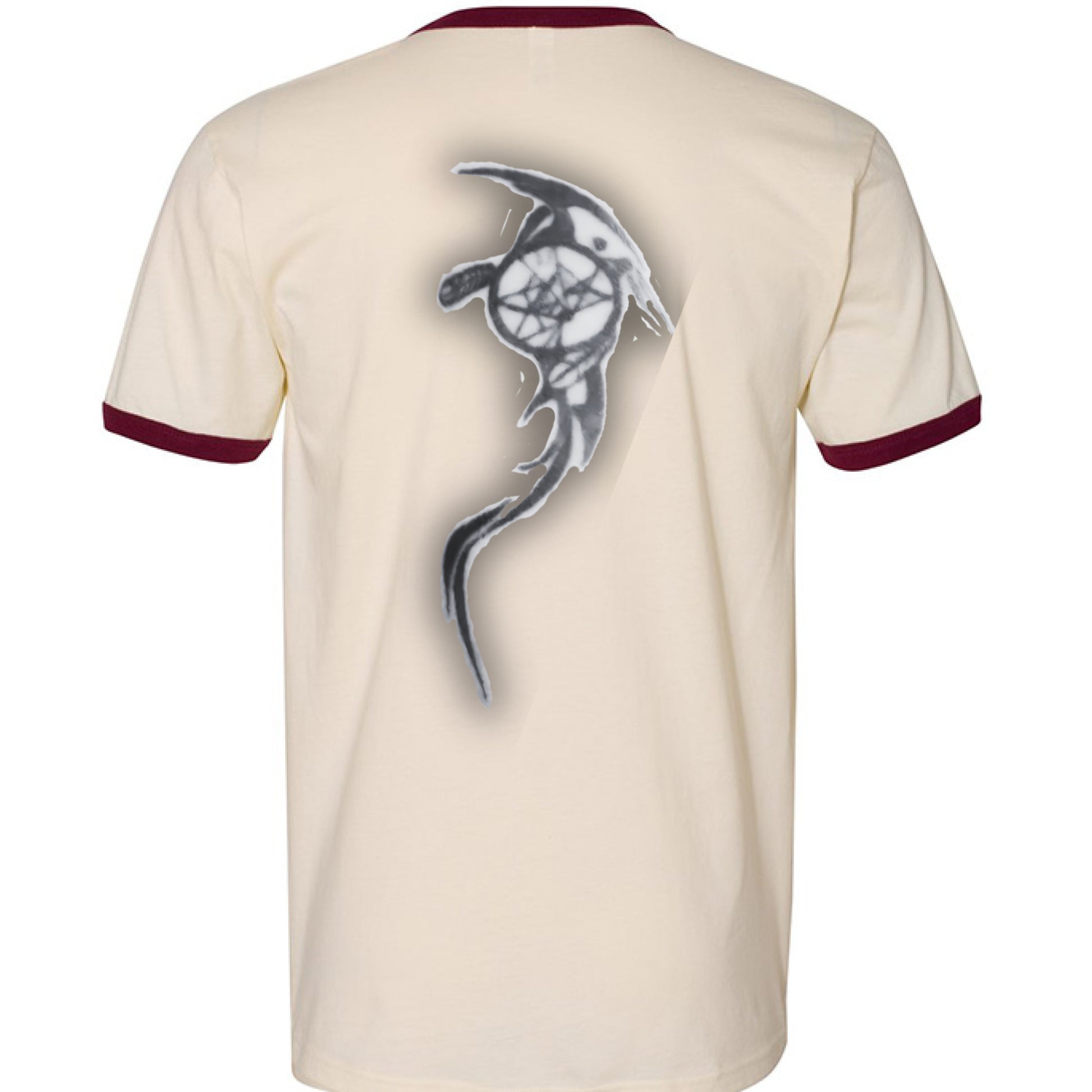 NATURAL/ MAROON - BACK